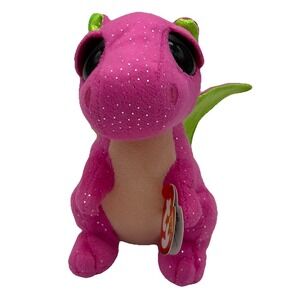 Ty Beanie Boos DARLA the Pink Dragon 6 Inch Plush Stuffed Animal Tags Core